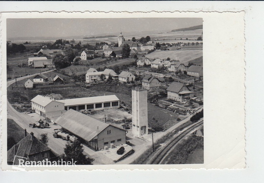 waldkirchen thaya vom lagerhausturm mit bahn