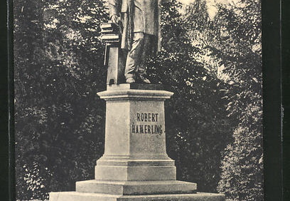 AK-Waidhofen-Thaya-Robert-Hamerling-Denkmal