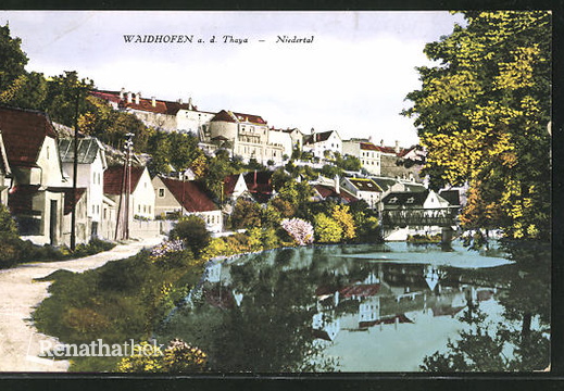 AK-Waidhofen-a-d-Thaya-Villen-am-Flussufer