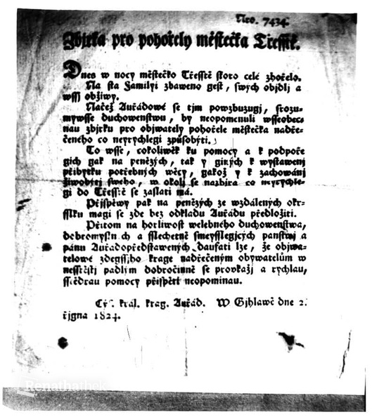 Zpráva o požáru v Třešti 1824.jpg