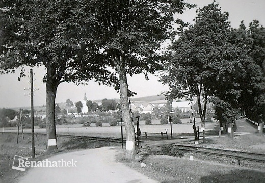 17 - dubová alej v roce 1940 Kostelec