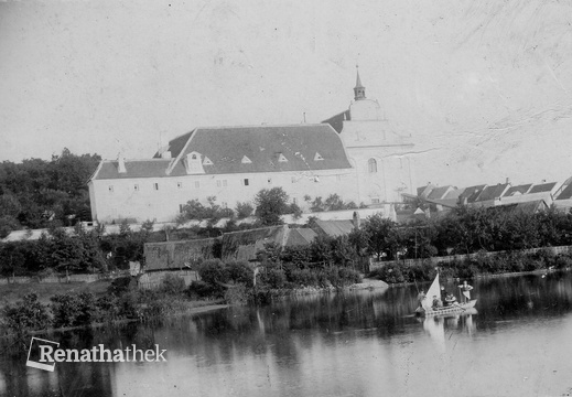 1898 Dyje + Františkánský klášter / Thaya + Franziskanerkloster