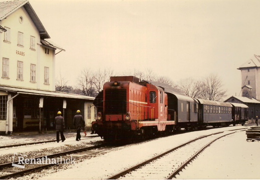 1986 04.01. Bahnhof Raabs