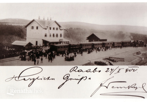 Eröffnung der Bahnlinie 1900